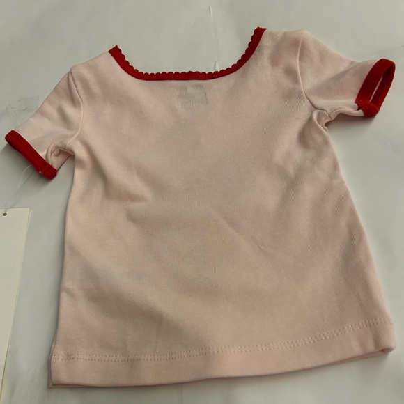 New Little Me 12M Pink Top with Cherries Summer - Picture 9 of 10